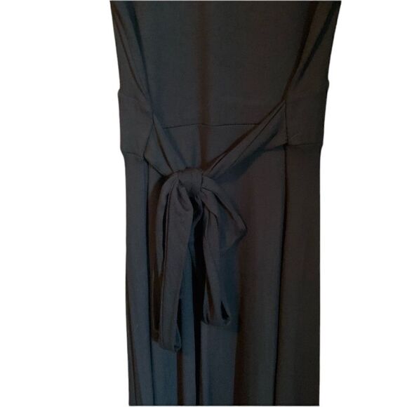 NWT! Halogen black midi dress with tie waist‎ - Picture 9 of 10